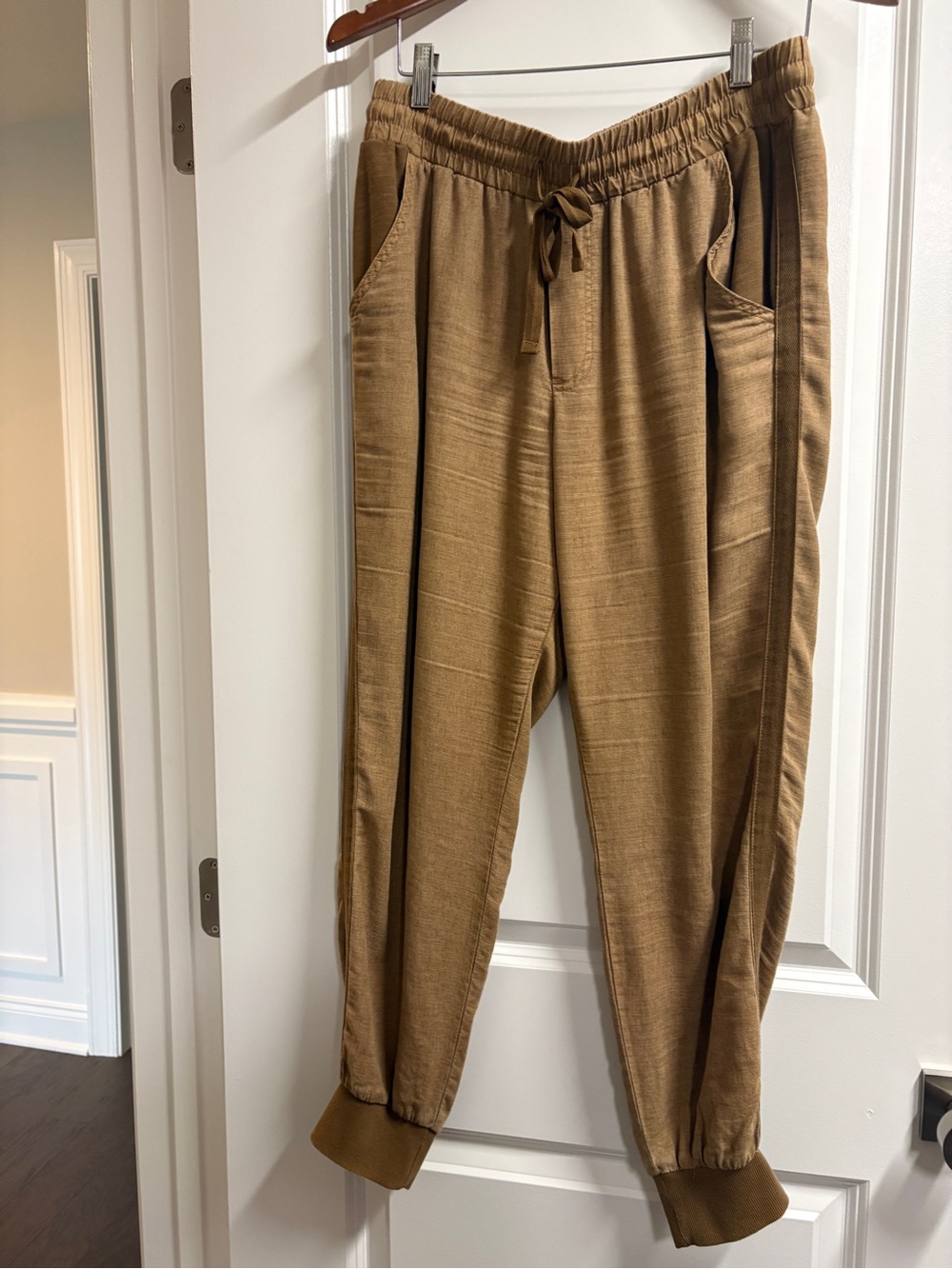 Splendid Tan Drawstring Jogger Pants